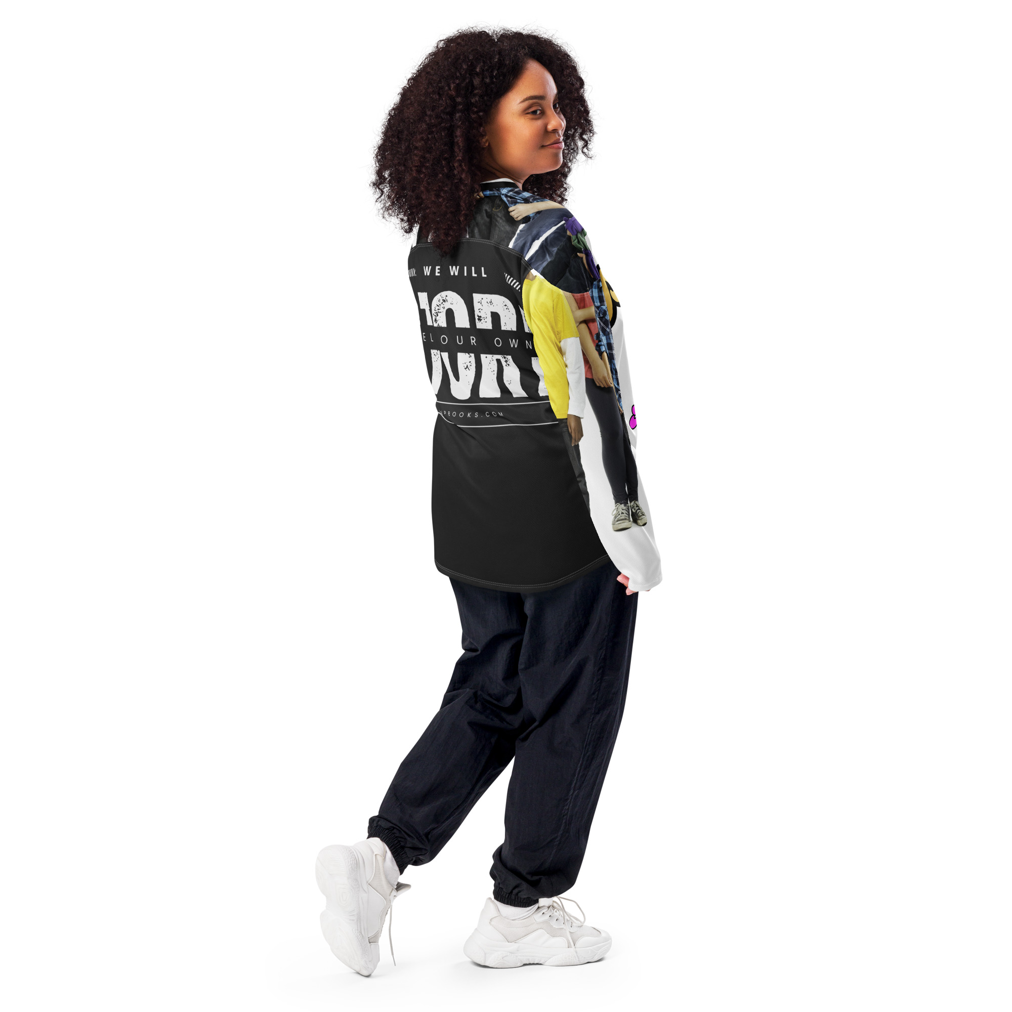 All Over Print Recycled Hockey Fan Jersey White Back 69cb51fc335cb