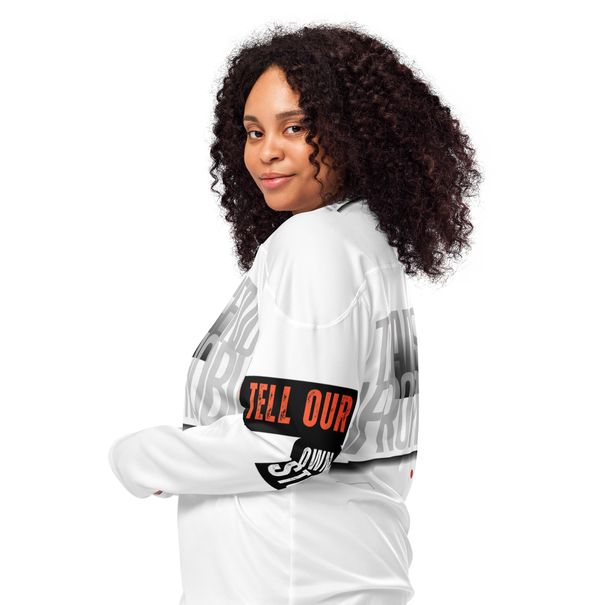 All Over Print Recycled Hockey Fan Jersey White Left 69bcbaf1deb7a